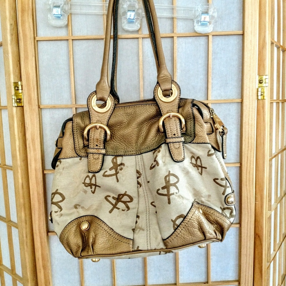 Signature B Makowski Gold Metallic Bag